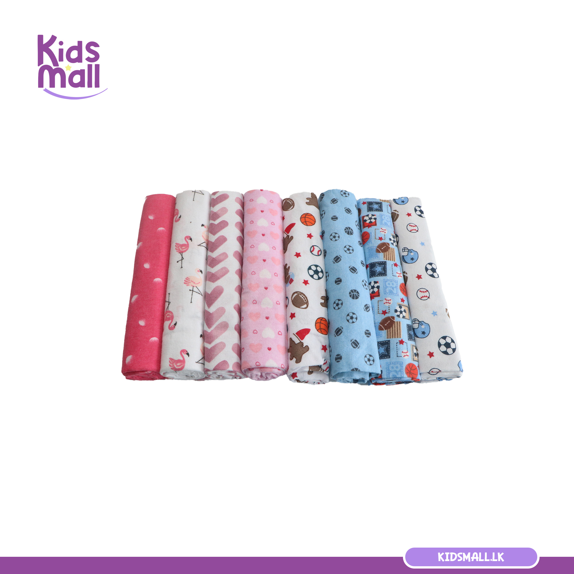 Baby Receiving Blankets – 4 Pcs Set